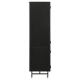 Santiago Matte Black Rectangular 4-Door Cabinet by Coaster at Eve Furniture
