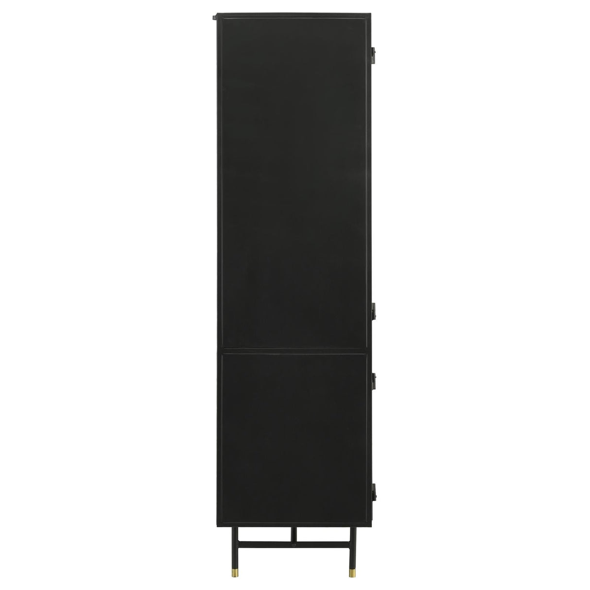 Santiago Matte Black Rectangular 4-Door Cabinet