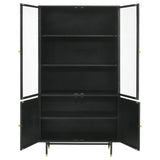 Santiago Matte Black Rectangular 4-Door Cabinet by Coaster at Eve Furniture