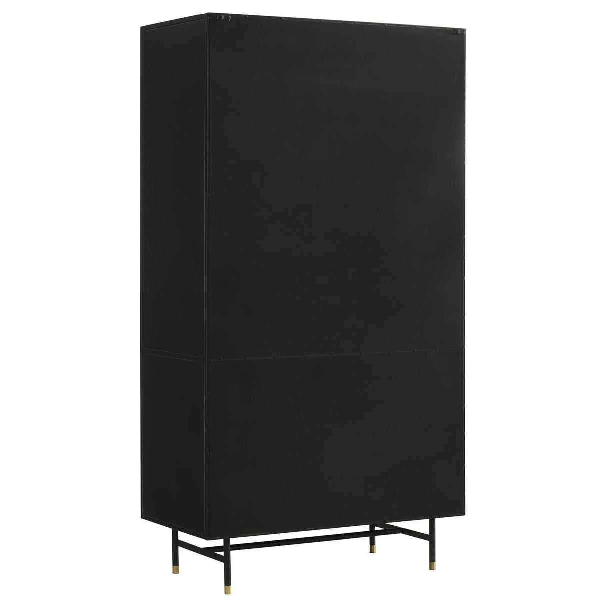 Santiago Matte Black Rectangular 4-Door Cabinet by Coaster at Eve Furniture