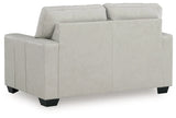 Santorine Bone Loveseat by Ashley at Eve Furniture