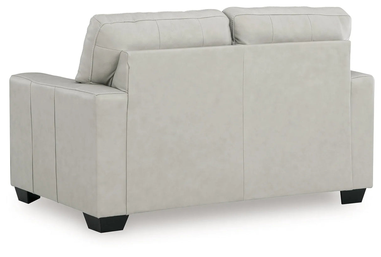 Santorine Bone Loveseat by Ashley at Eve Furniture