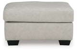 Santorine Bone Ottoman by Ashley at Eve Furniture