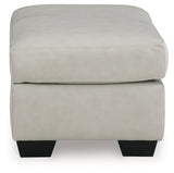Santorine Bone Ottoman by Ashley at Eve Furniture