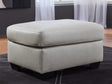 Santorine Bone Ottoman by Ashley at Eve Furniture