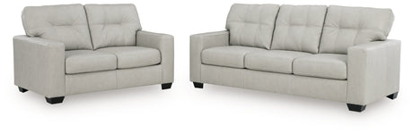 Santorine Bone Sofa and Loveseat by Ashley at Eve Furniture