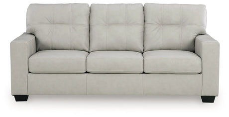 Santorine Bone Leather Sofa by Ashley at Eve Furniture