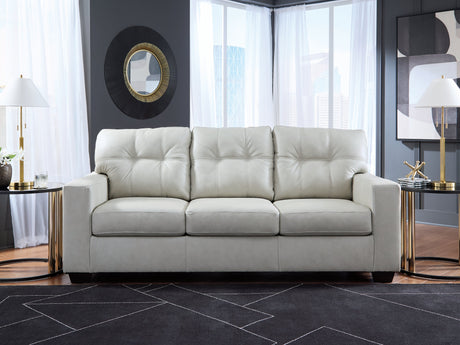 Santorine Bone Leather Sofa by Ashley at Eve Furniture