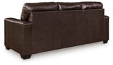 Santorine Dark Brown Leather Queen Sofa Sleeper by Ashley at Eve Furniture