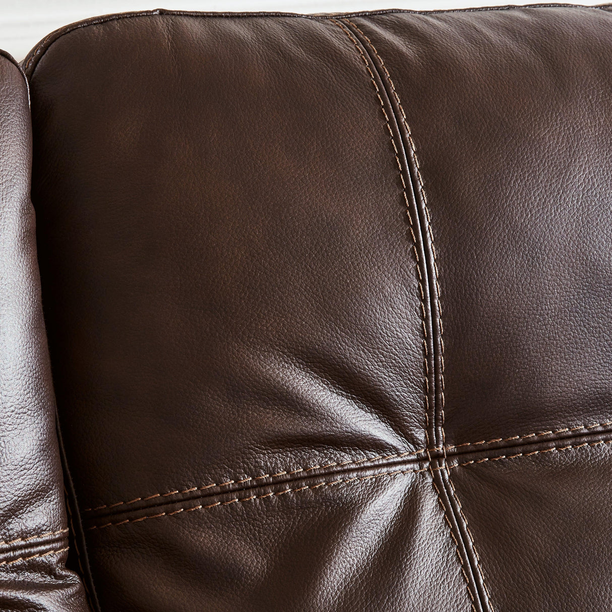 Santorine Dark Brown Leather Queen Sofa Sleeper by Ashley at Eve Furniture