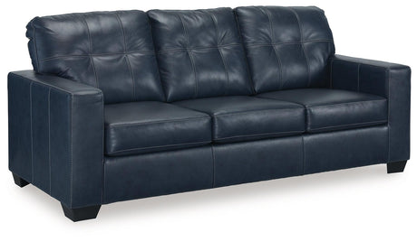 Santorine Ocean Leather Sofa by Ashley at Eve Furniture
