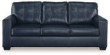 Santorine Ocean Leather Sofa by Ashley at Eve Furniture