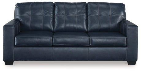 Santorine Ocean Leather Sofa by Ashley at Eve Furniture