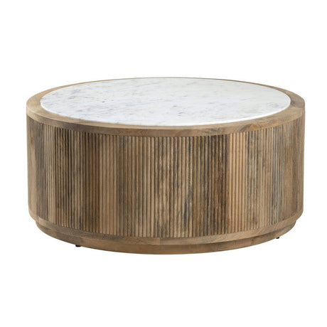 Santorini Brown/White Cocktail Table by Crestview at Eve Furniture