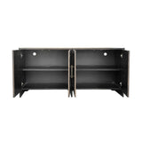 Santoro Brown Four-Door Sideboard by Crestview at Eve Furniture