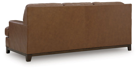 Saonara Amber Genuine Leather Sofa by Ashley at Eve Furniture