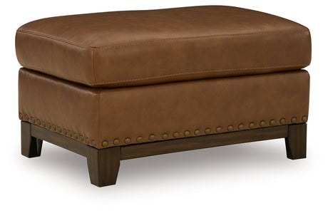 Saonara Amber Ottoman by Ashley at Eve Furniture