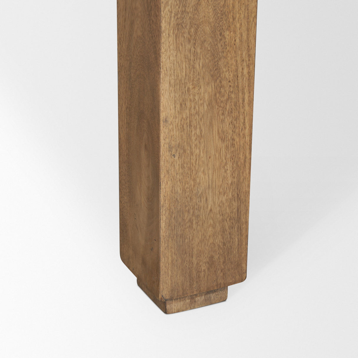 Sapphira Brown Wood Tapered Top Console Table by Mercana at Eve Furniture