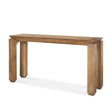 Sapphira Brown Wood Tapered Top Console Table by Mercana at Eve Furniture