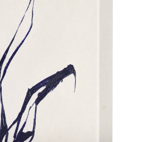 Sapphire Vase I by Mercana Studio a Hand Embellished Textured Canvas by Mercana at Eve Furniture