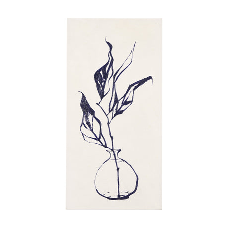 Sapphire Vase I by Mercana Studio a Hand Embellished Textured Canvas by Mercana at Eve Furniture