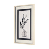 Sapphire Vase I by Mercana Studio a Hand Embellished Textured Framed Art Print Matted under Glass by Mercana at Eve Furniture