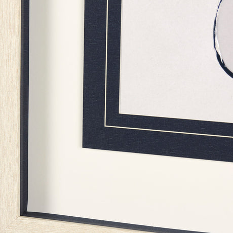 Sapphire Vase I by Mercana Studio a Hand Embellished Textured Framed Art Print Matted under Glass by Mercana at Eve Furniture
