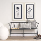 Sapphire Vase I by Mercana Studio a Hand Embellished Textured Framed Art Print Matted under Glass by Mercana at Eve Furniture