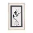 Sapphire Vase I by Mercana Studio a Hand Embellished Textured Framed Art Print Matted under Glass by Mercana at Eve Furniture