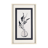 Sapphire Vase I by Mercana Studio a Hand Embellished Textured Framed Art Print Matted under Glass by Mercana at Eve Furniture