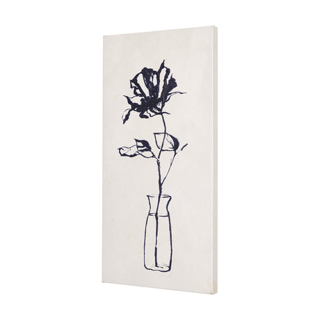 Sapphire Vase II by Mercana Studio a Hand Embellished Textured Canvas by Mercana at Eve Furniture