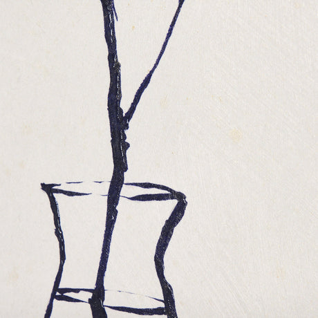 Sapphire Vase II by Mercana Studio a Hand Embellished Textured Canvas by Mercana at Eve Furniture