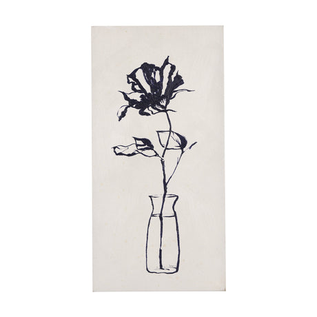 Sapphire Vase II by Mercana Studio a Hand Embellished Textured Canvas by Mercana at Eve Furniture