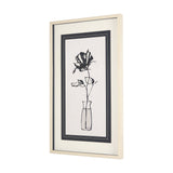 Sapphire Vase II by Mercana Studio a Hand Embellished Textured Framed Art Print Matted under Glass by Mercana at Eve Furniture