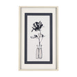 Sapphire Vase II by Mercana Studio a Hand Embellished Textured Framed Art Print Matted under Glass by Mercana at Eve Furniture