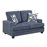 Sarah Blue 2-Piece Living Room Set by Homelegance at Eve Furniture