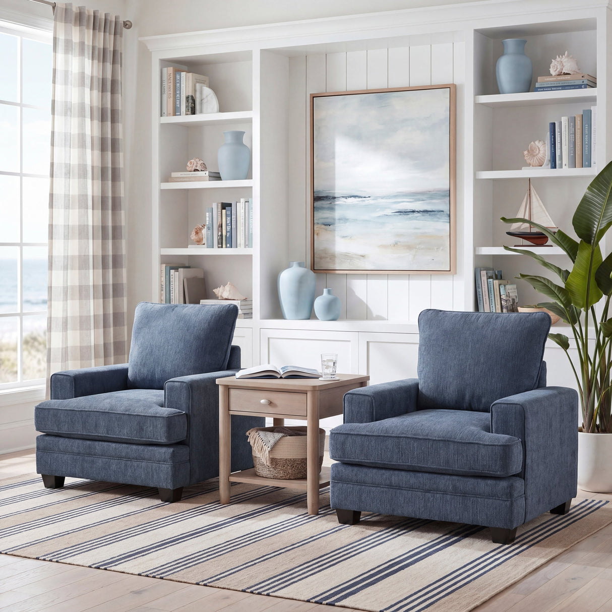 Sarah Blue Chair by Homelegance at Eve Furniture
