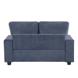 Sarah Blue Loveseat by Homelegance at Eve Furniture