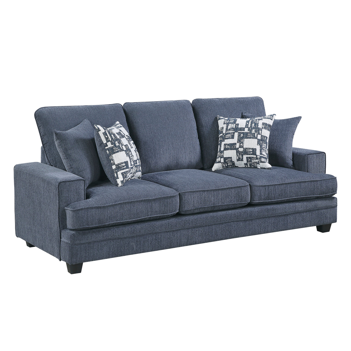 Sarah Blue Sofa by Homelegance at Eve Furniture