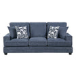 Sarah Blue Sofa by Homelegance at Eve Furniture