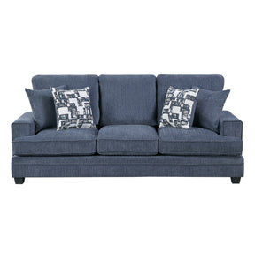 Sarah Blue Sofa by Homelegance at Eve Furniture