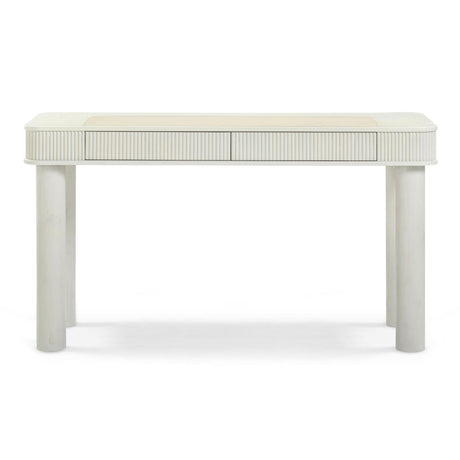 Sarah Cream Executive Work Desk by TOV Furniture at Eve Furniture