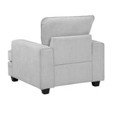 Sarah Stone Gray Living Room Set by Homelegance at Eve Furniture