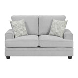 Sarah Stone Gray Living Room Set by Homelegance at Eve Furniture