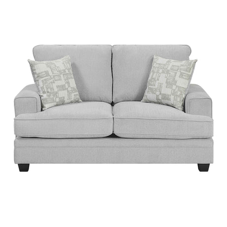 Sarah Stone Gray Living Room Set by Homelegance at Eve Furniture
