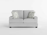Sarah Stone Gray Loveseat by Homelegance at Eve Furniture