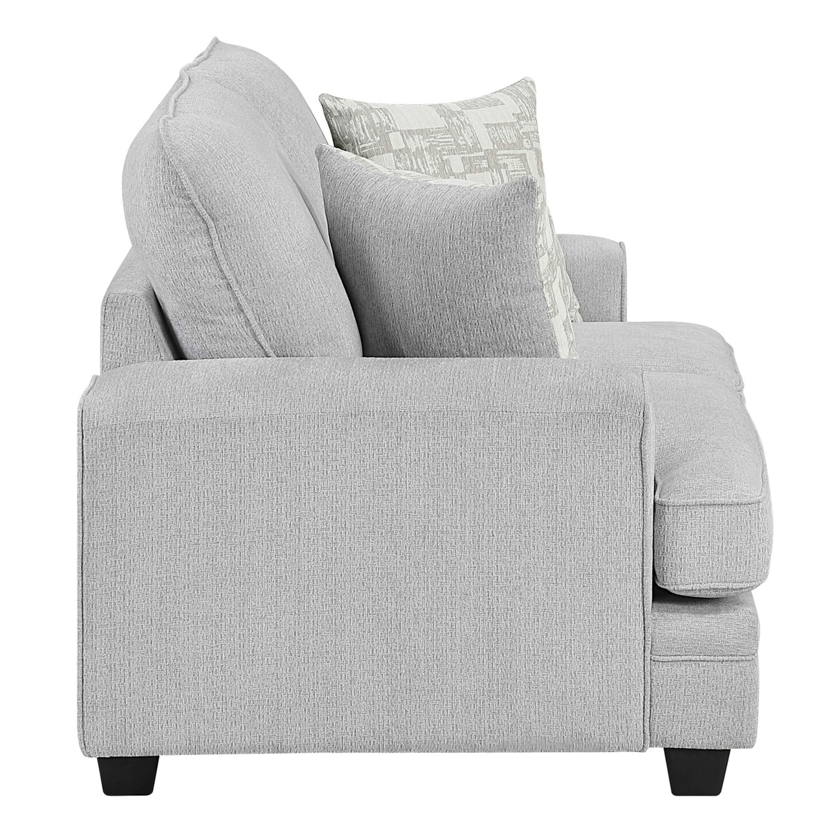 Sarah Stone Gray Loveseat by Homelegance at Eve Furniture