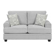 Sarah Stone Gray Loveseat by Homelegance at Eve Furniture
