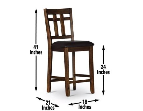 Saranac 24″ Counter Chair, Set of 2 by Steve Silver at Eve Furniture
