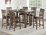 Saranac Mocha 5-Piece Counter Height Dining Set by Steve Silver at Eve Furniture